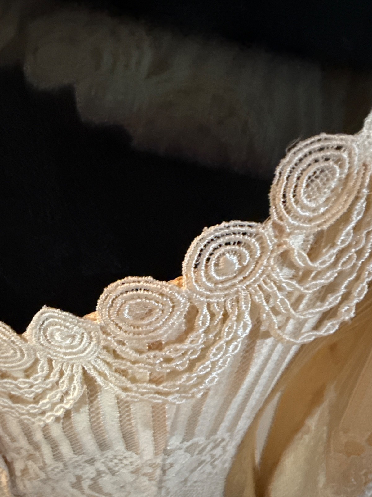 Vintage Y2K Susan Lanes Country Elegance Wedding Ivory Lace & Blush 12