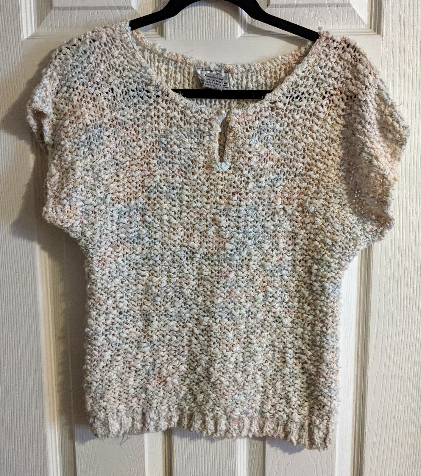TJW for Mervyn’s Short Sleeve Sweater Vintage M 1980s Retro