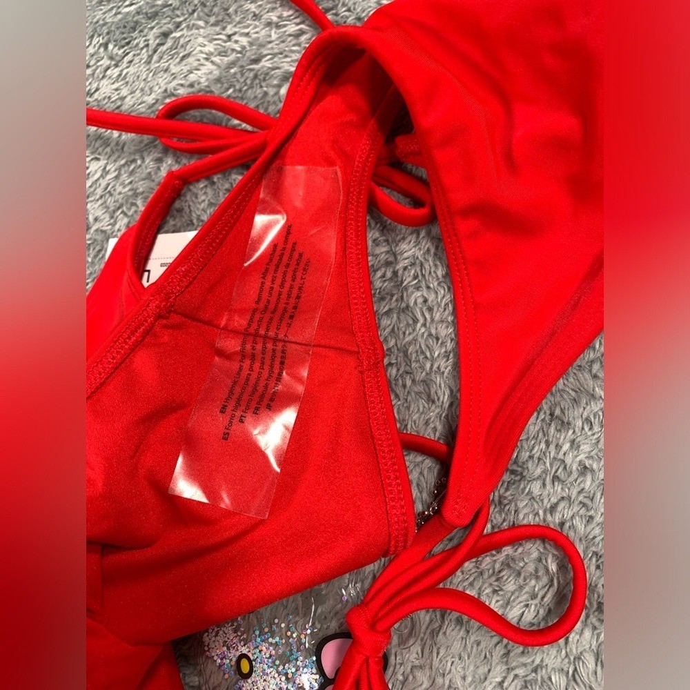 NWT Forever 21 hello kitty Red Bikini Bottom large