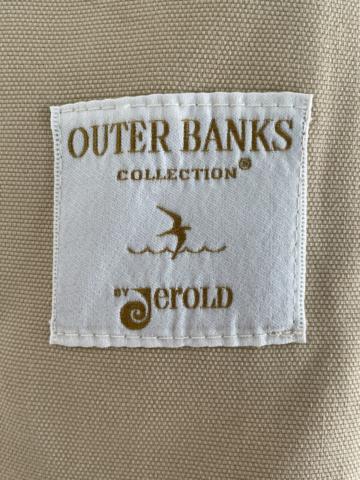 Vintage Jerold Outer Banks Collection XS Beige Double Breasted Lined Jacket Coat