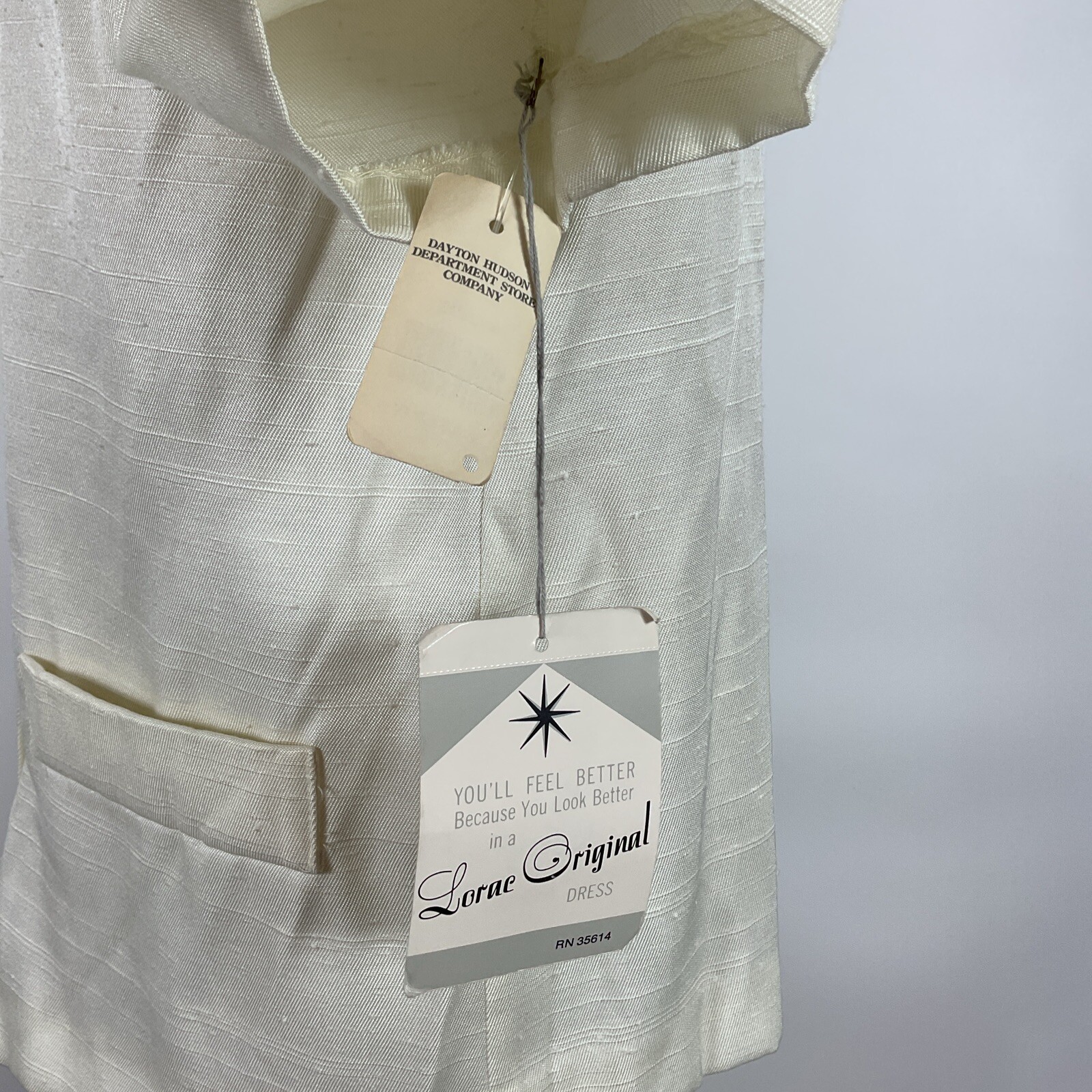 LORAC ORIGINAL Vintage Skirt Suit NWT Linen Like Puffy Shoulder Sleeve UNIONMADE