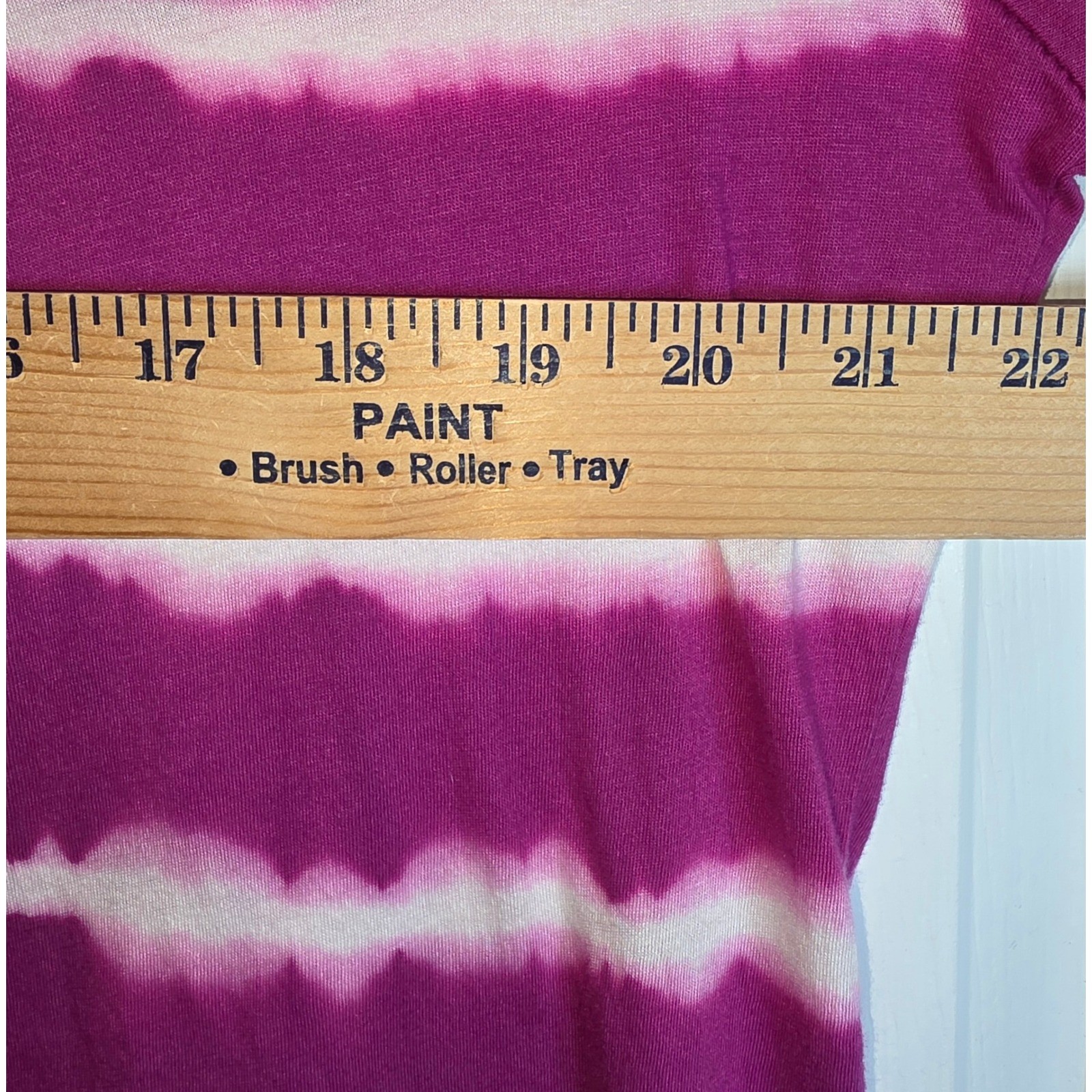 VTG Lucky Brand Tunic Top Tie-Dye Knit Womens XL Purple Magenta Peasant