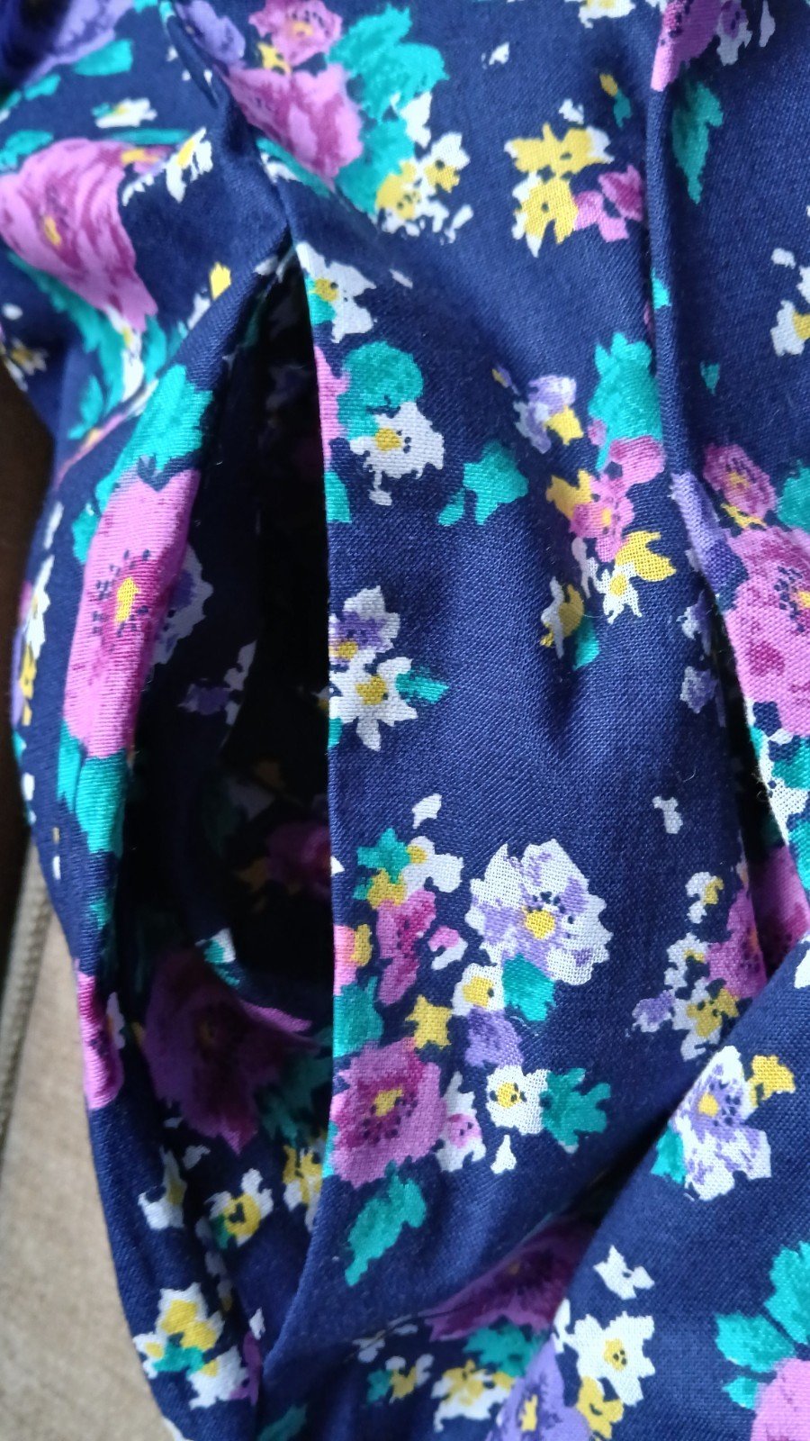 Lanz Originals Wonderful Vintage 80’s-90’s NWT Floral Blue Sundress Size 8