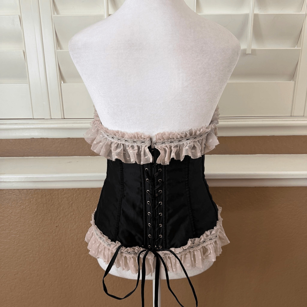 Vintage Victoria’s Secret Corset Sexy Little Things Black Bustier Sz M Y2K Sexy