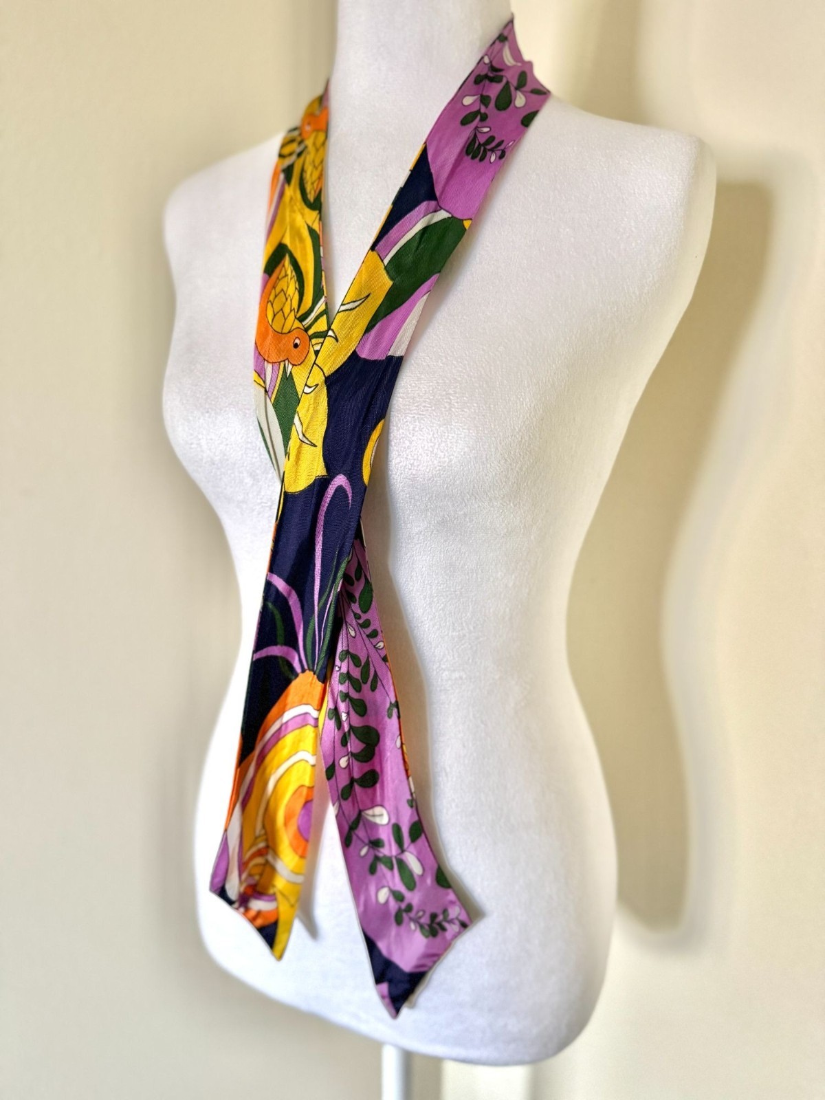 Vintage 1960s Psychedelic Print Multi Purpose Sash