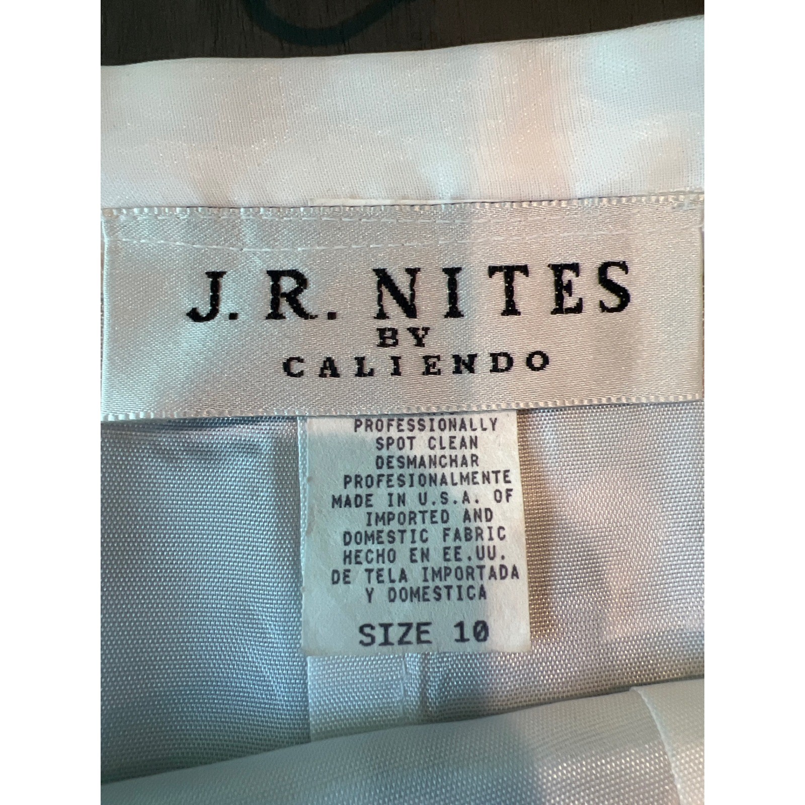 J.R. Nites White Black Floral Glitter Velvet Embossed Midi Skirt Size 10 Retro