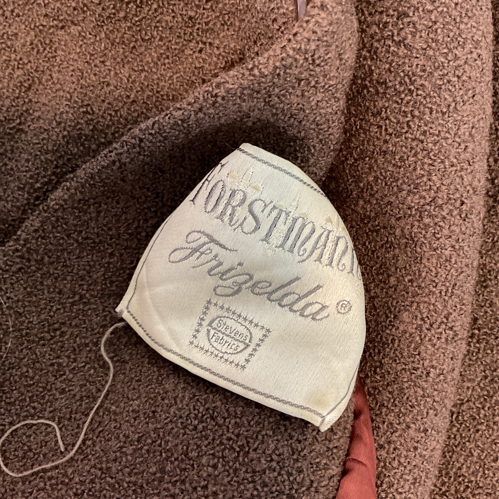 VTG 60s Forstmann Brown Wool Opera Swing Coat Mink Fur Collar L Evening Jacket