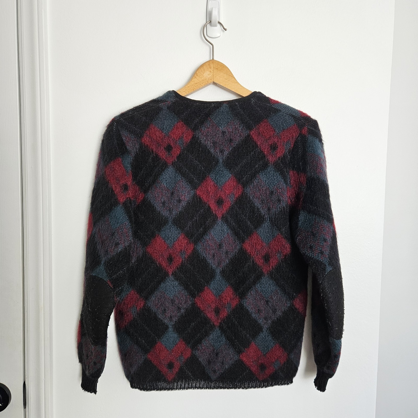Vintage 60s Jersild Mohair Cardigan Cobain Sweater Grunge Fuzzy Women’s Medium