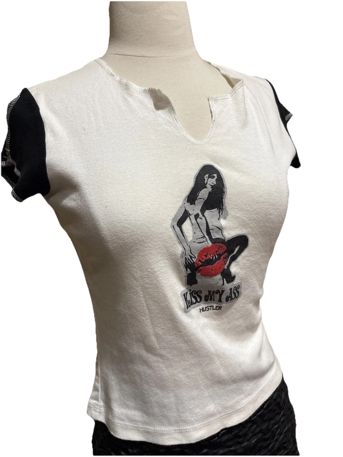 Vintage Hustler shirt kiss my ass smalls & Sm meds estate collector piece