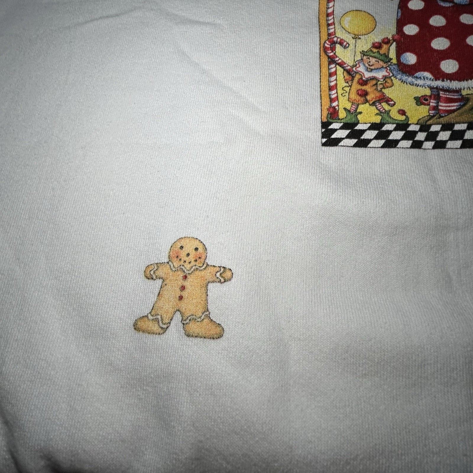 Vintage RARE NWT Mary Engelbreit Christmas Sweatshirt Sz Large See Description