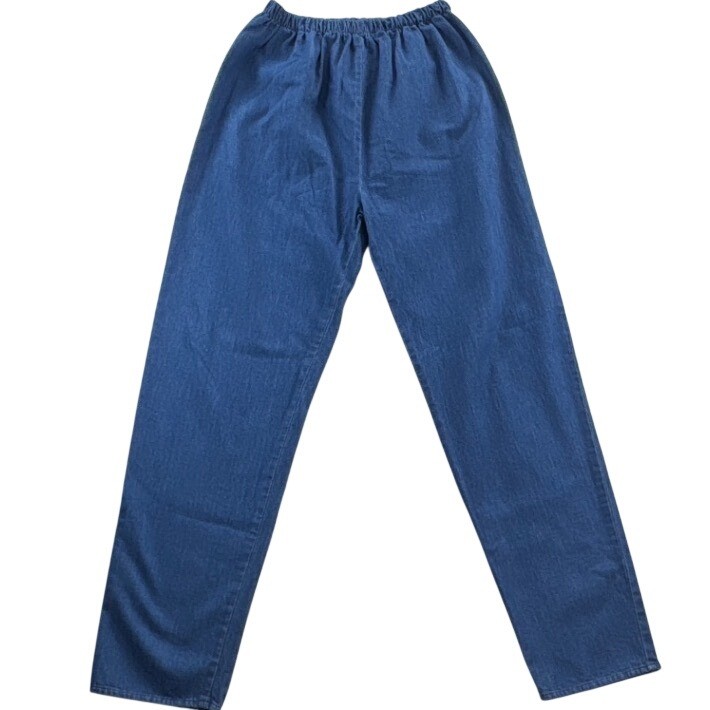 Vintage Visage USA Denim Look Studded Top Pants Set 90s Cotton Medium
