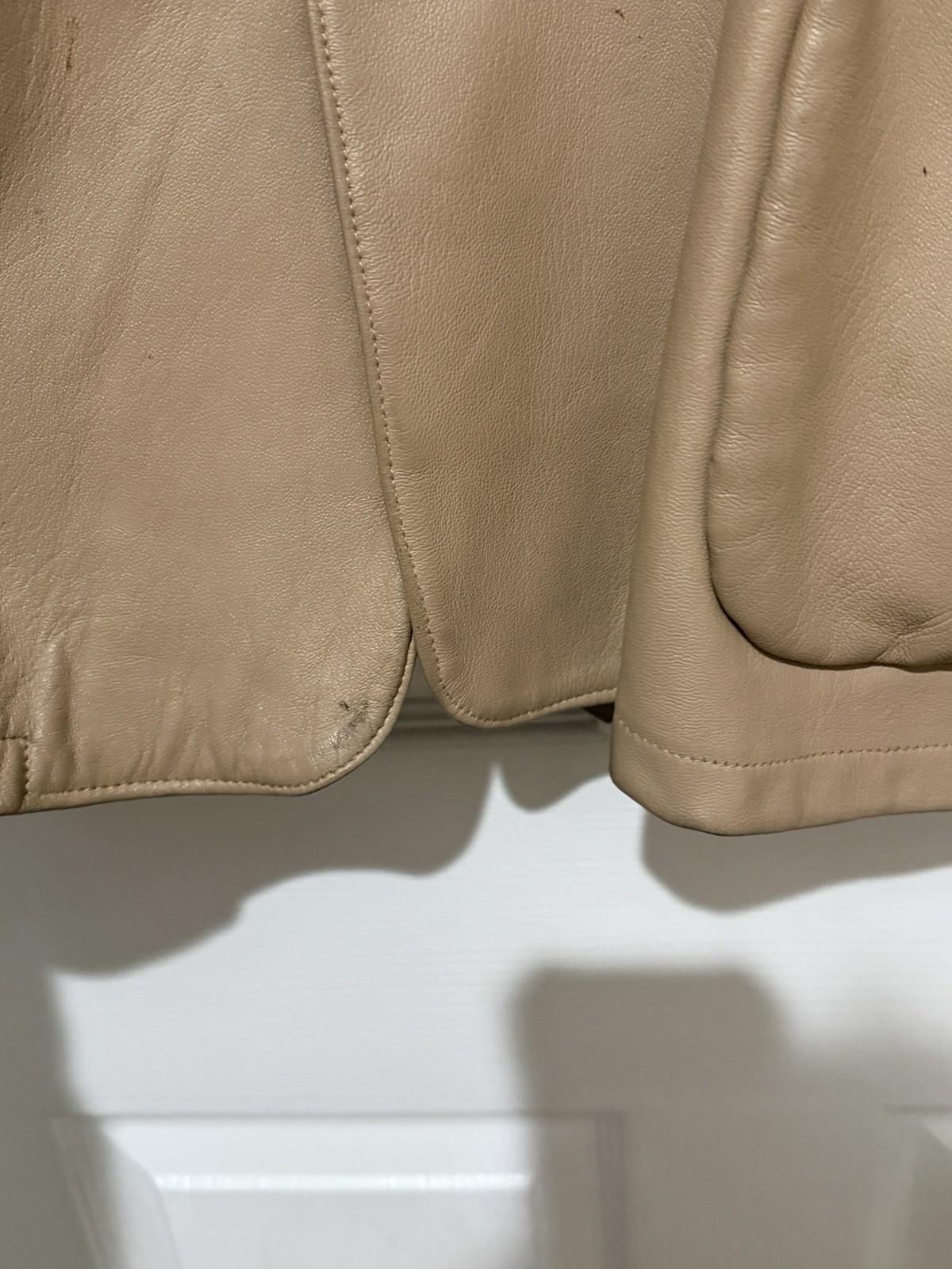 Vtg 60s Chris Line Originals Simple Deerskin Tan Leather Jacket