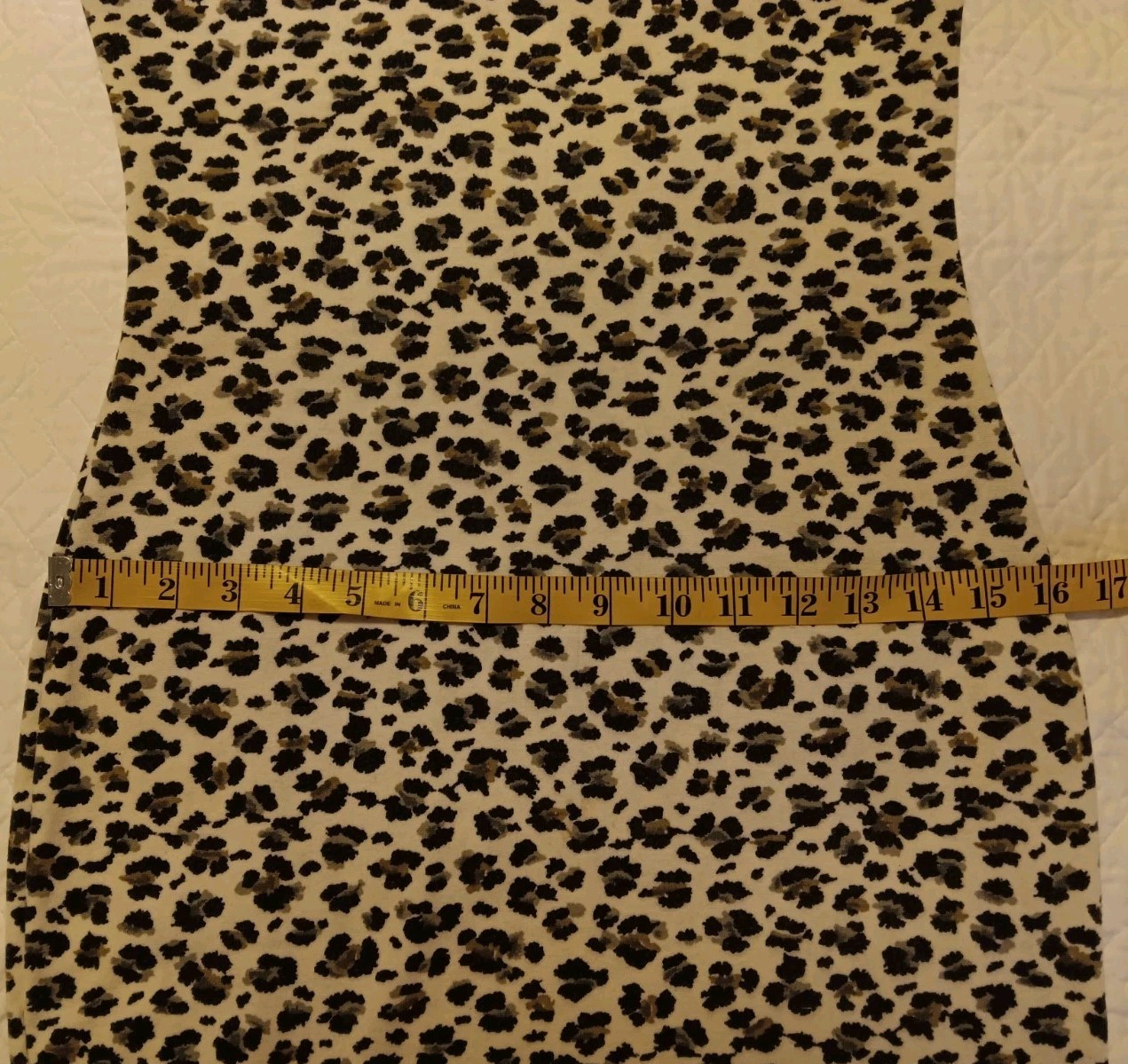 Vintage 80s Dress Bodycon Medium Cheetah Compagnie Internationale Limited…