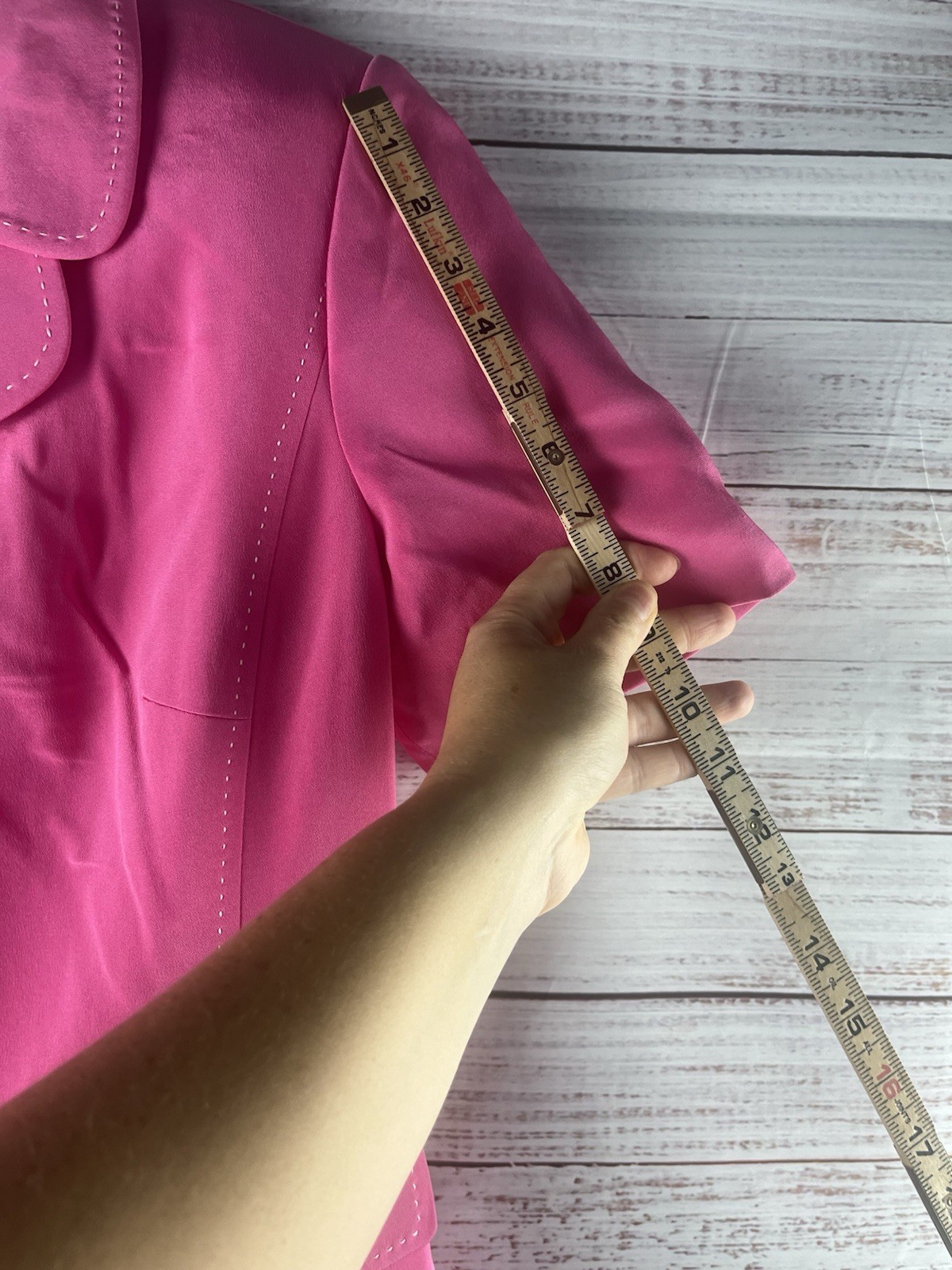 Preston & York Blazer Jacket Women’s Pink 100% Silk Size 12