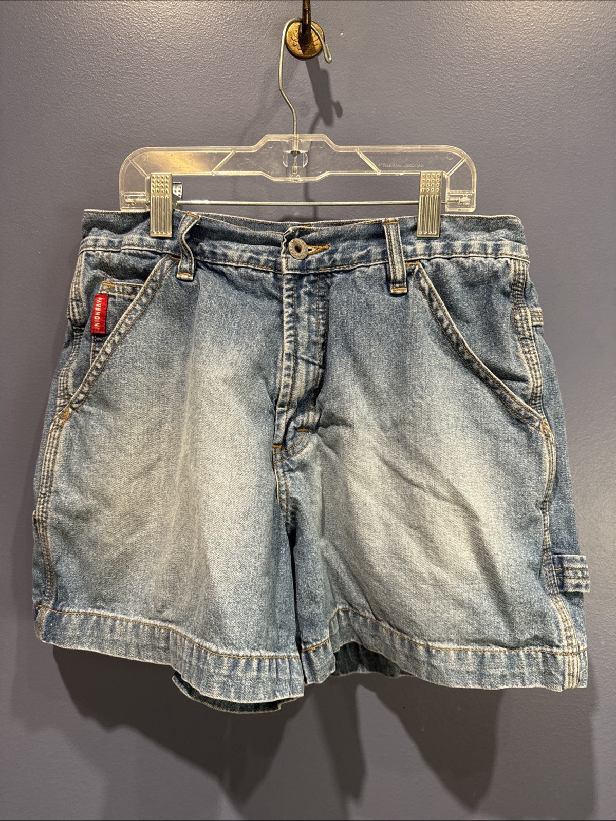 28” Waist, 5” Inseam Vintage Denim Carpenter Short, Vintage Union Bay Y2K
