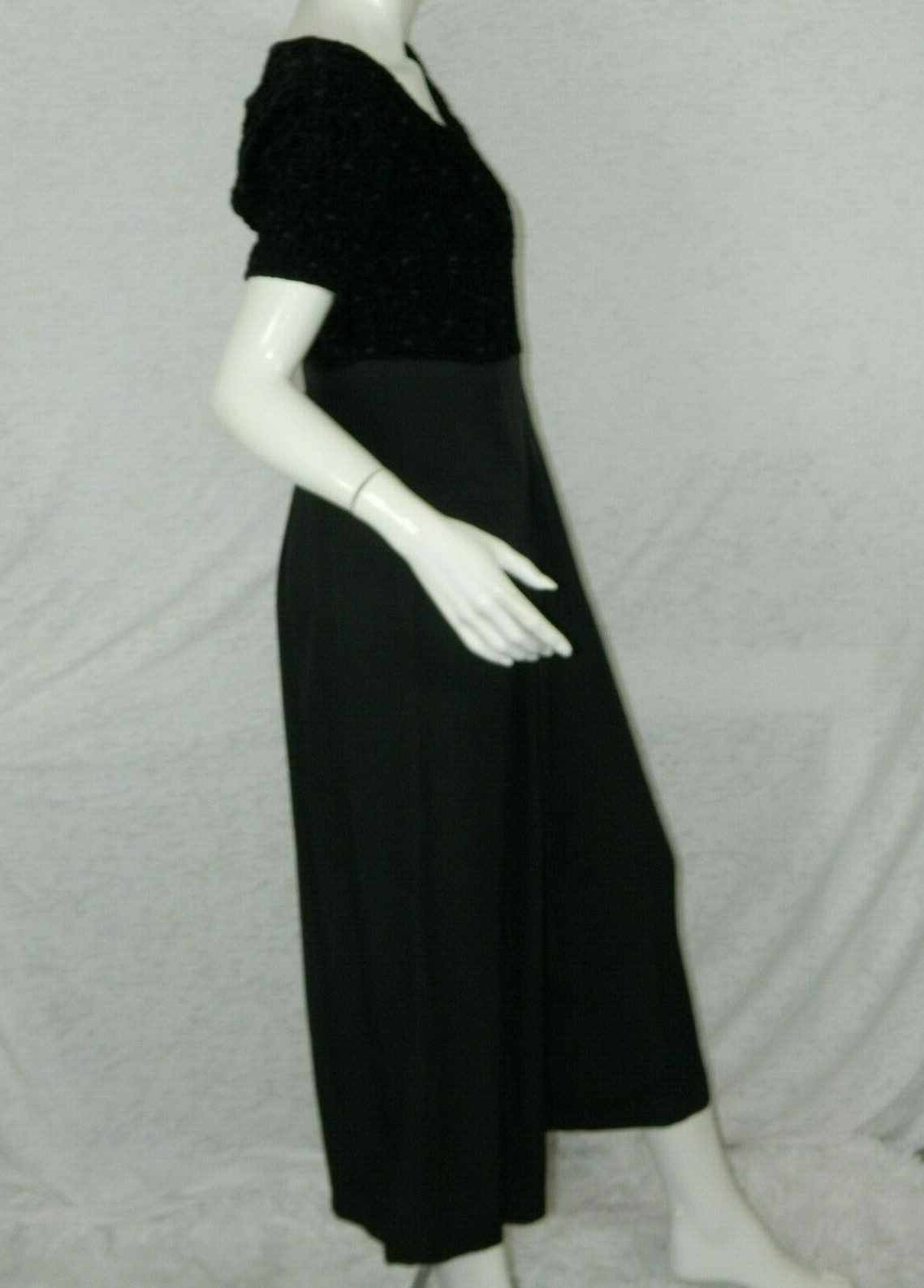 Vintage 90’s Jeffery & Dara Linda Hutley Jumpsuit Black Hipster Size 5/6