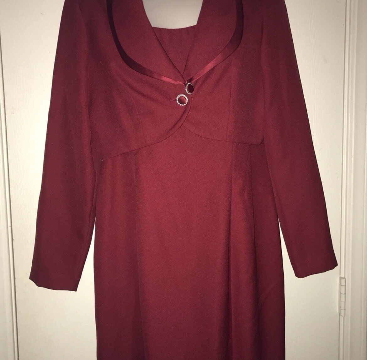 Vintage Union Made USA Formal Dress & Bolero Jessica Rabbit Outfit Side Split