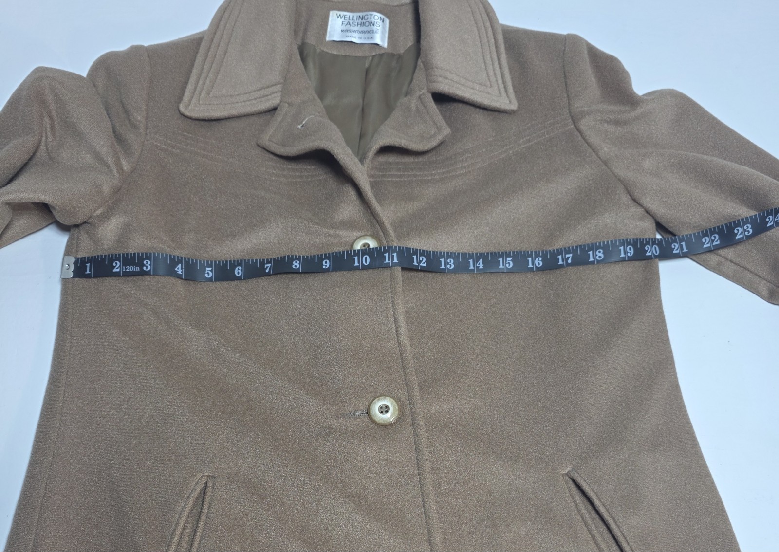 Vintage Kasmiracle Woman’s Coat Wellington Fashions, Camel Tan See Pics For Size