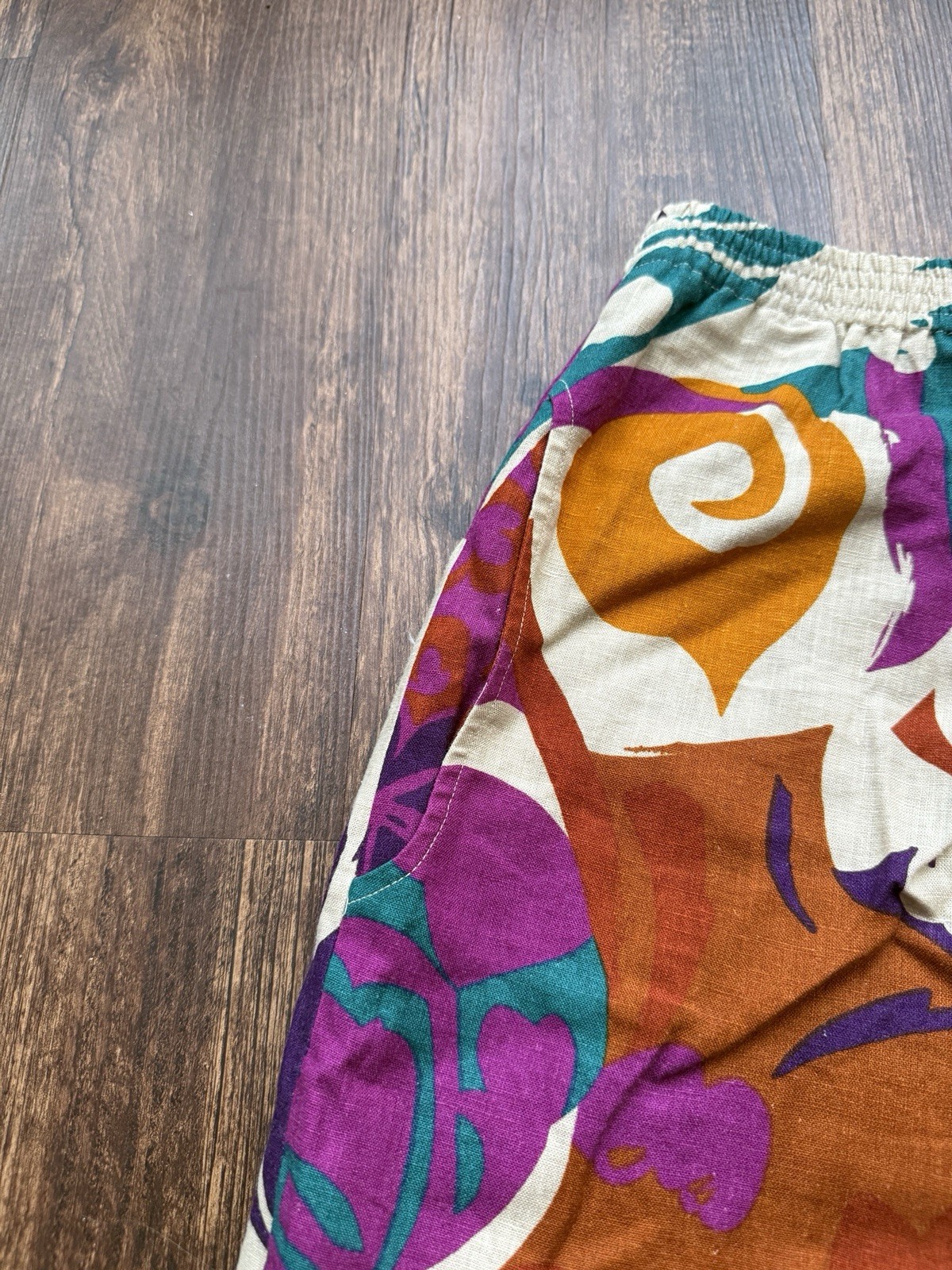 Vintage 90s I.B. Diffusion Abstract Floral Wide Leg Psychedelic Pants – Size 12