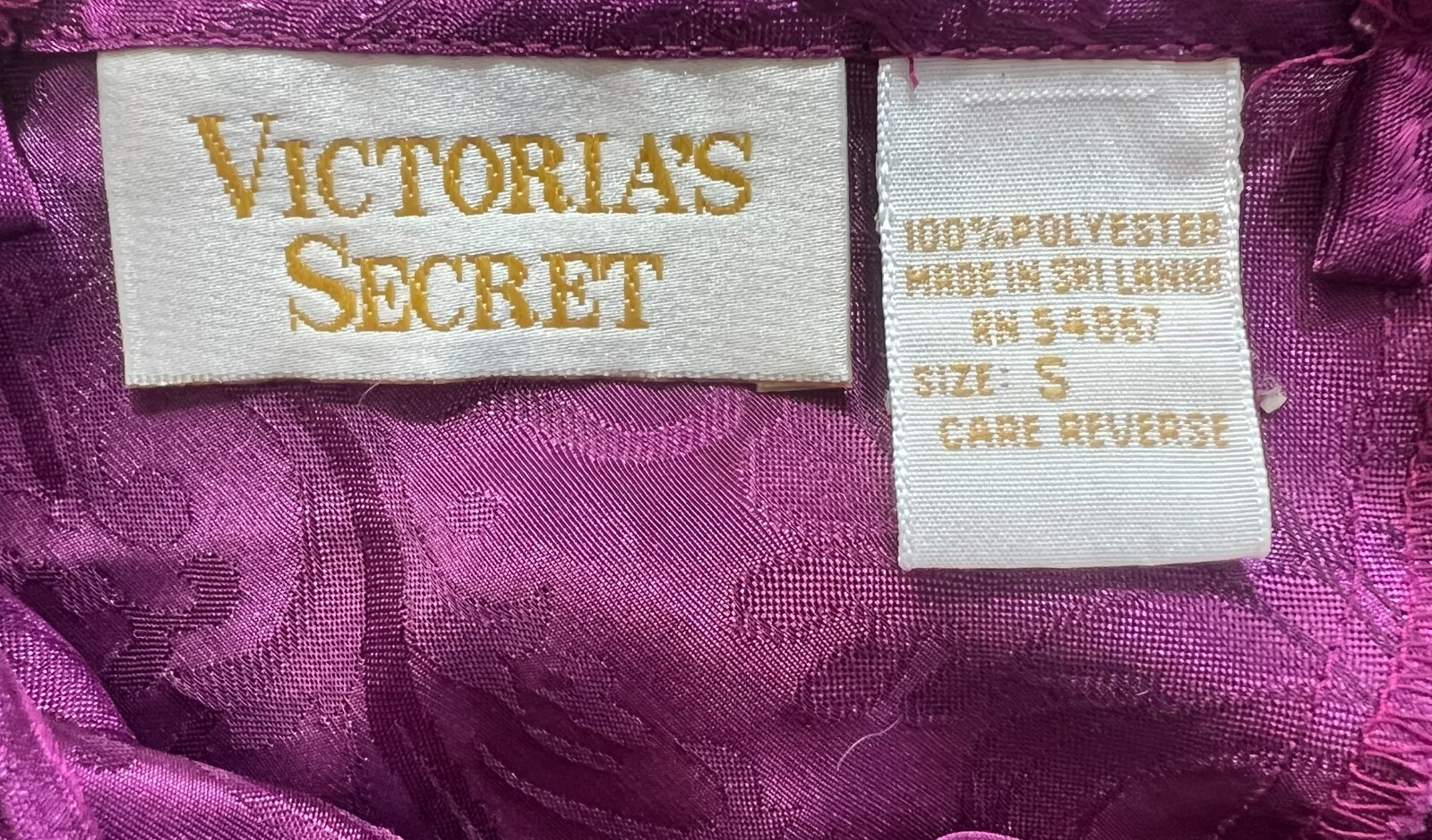 Vintage Victoria’s Secret Gold Label Camisole Top & Bottoms Sleep Set S