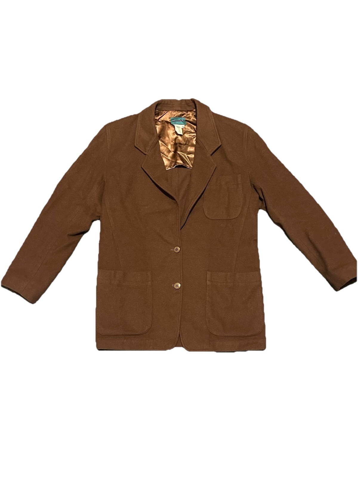 Vintage Kenzo Pairs Wool Cashmere Blazer Women’s Size 36 Brown Avant Garde