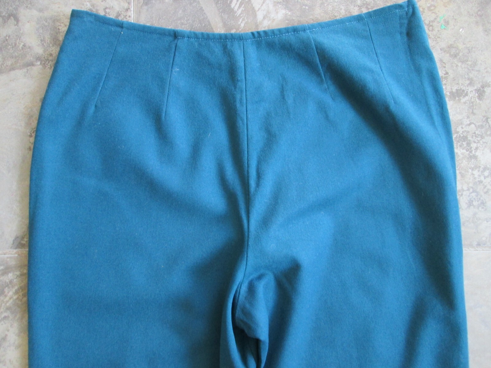 Vintage Young Pendleton Wool Pants 15-16 32×28 High Rise Virgin Wool Teal Blue