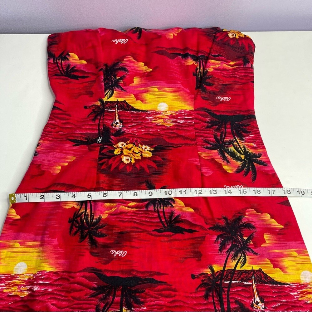 Vintage Royal Creations Hawaiian maxi tank dress resort wear vacation size S/M