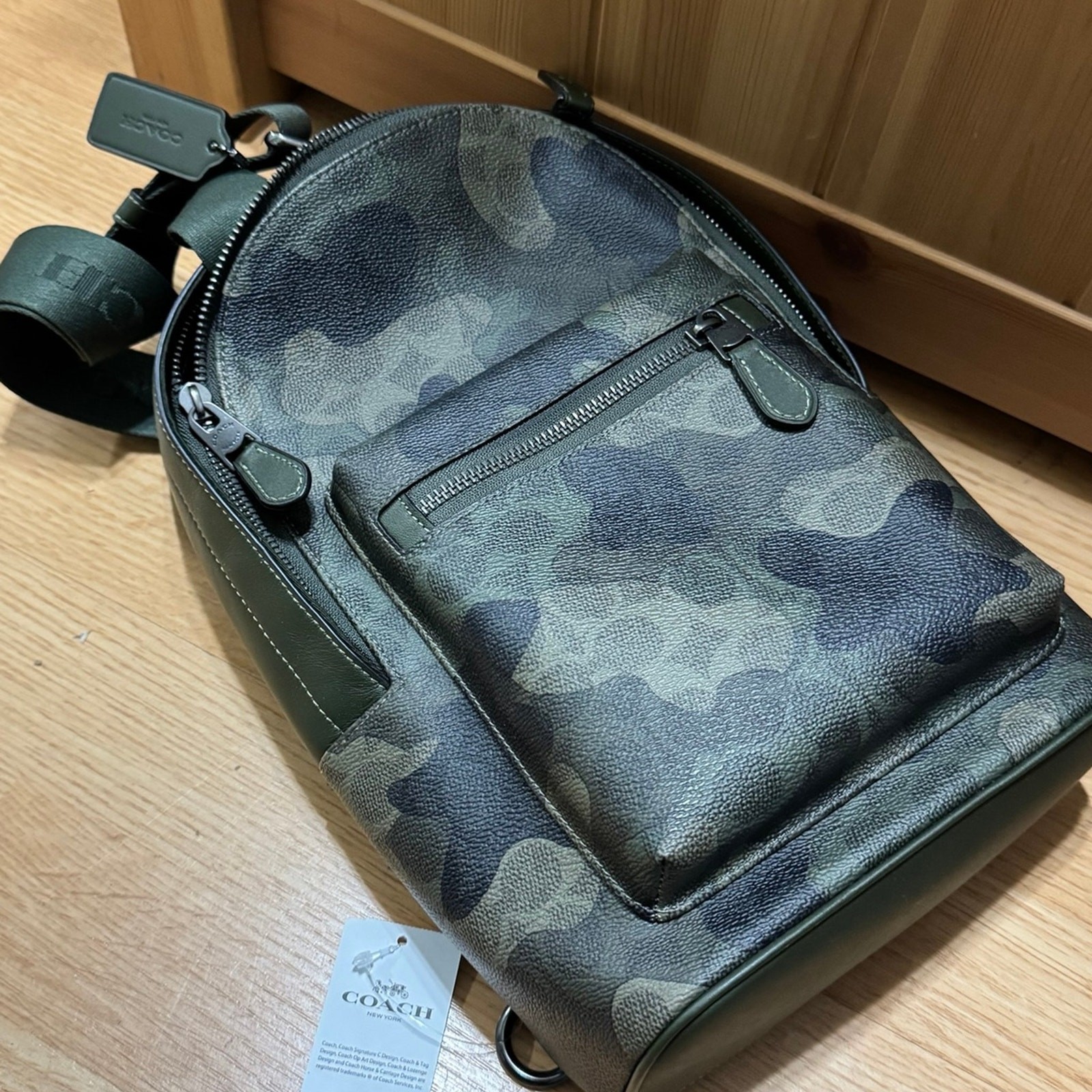NWT ❤️Coach West Pack In Signature Camo Print