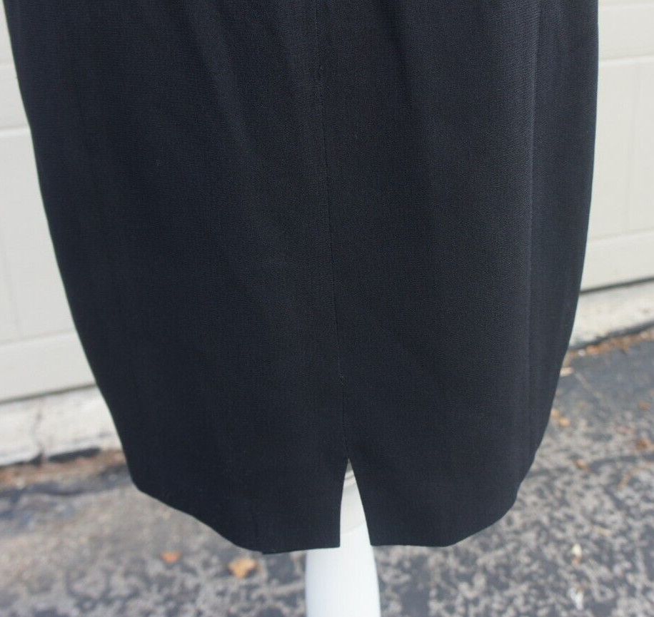 Vintage JONES OF NEW YORK Black White Color Block Shift Retro size 10 petite