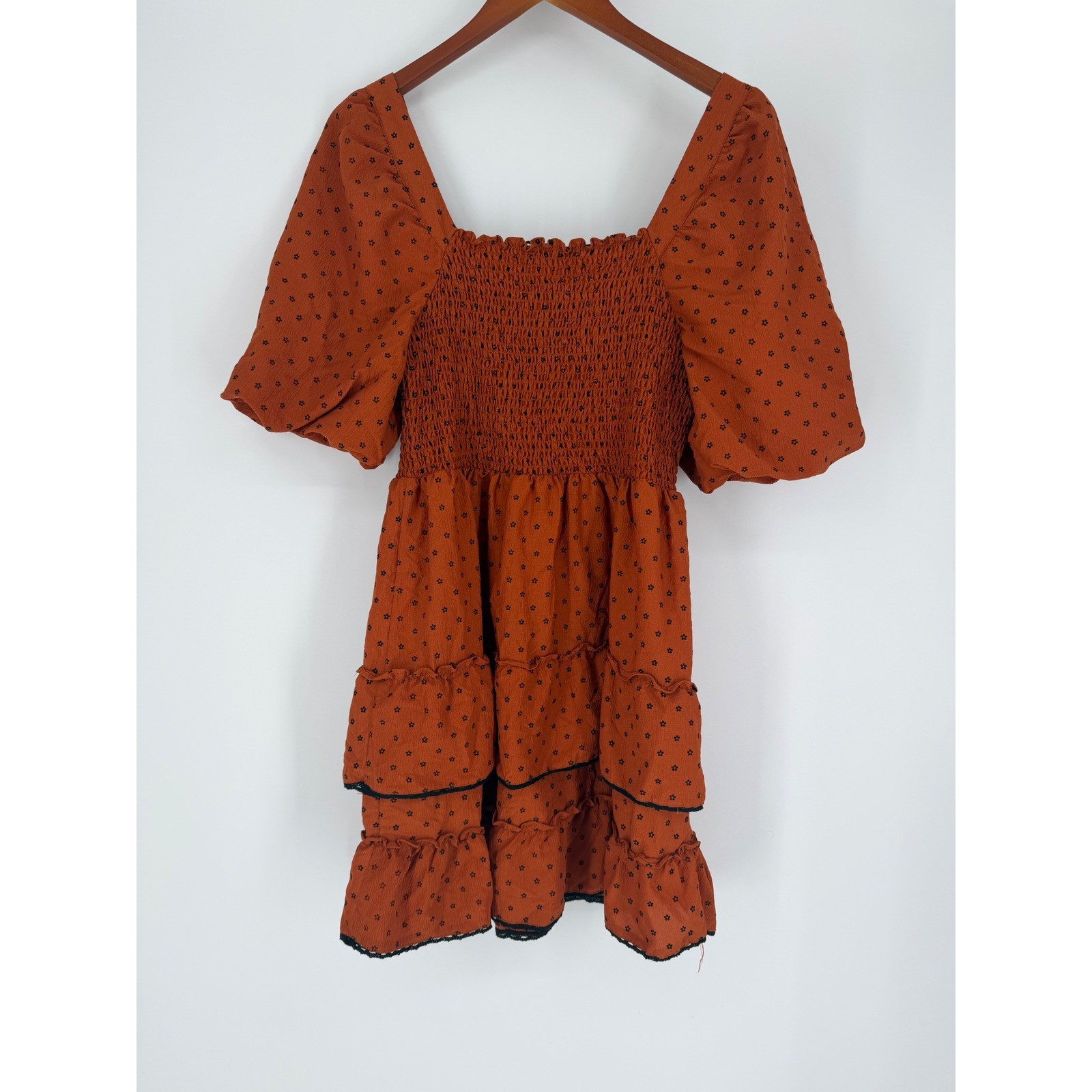 Betsey Johnson Womens Babydoll Dress XL Peasant Milkmaid Whimsigoth Halloween