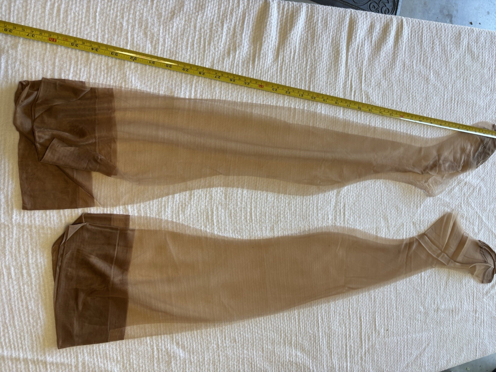 Vintage Seamless 1950s Size Medium Nylons Stocking Nude