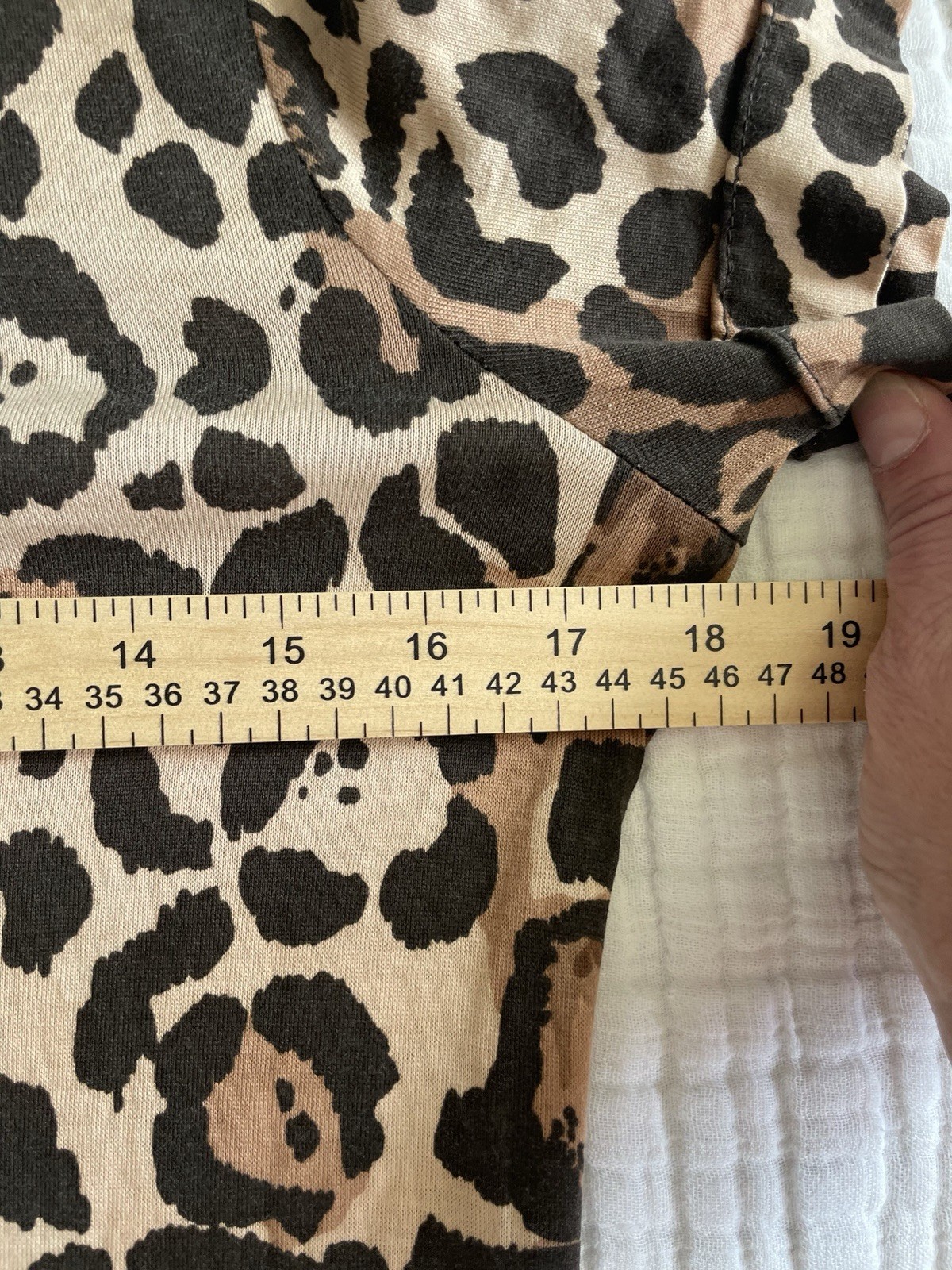 Vintage S M Mini Dress Rare Anne Klein 70s Late 60s Leopard Print Knit Mod VGUC