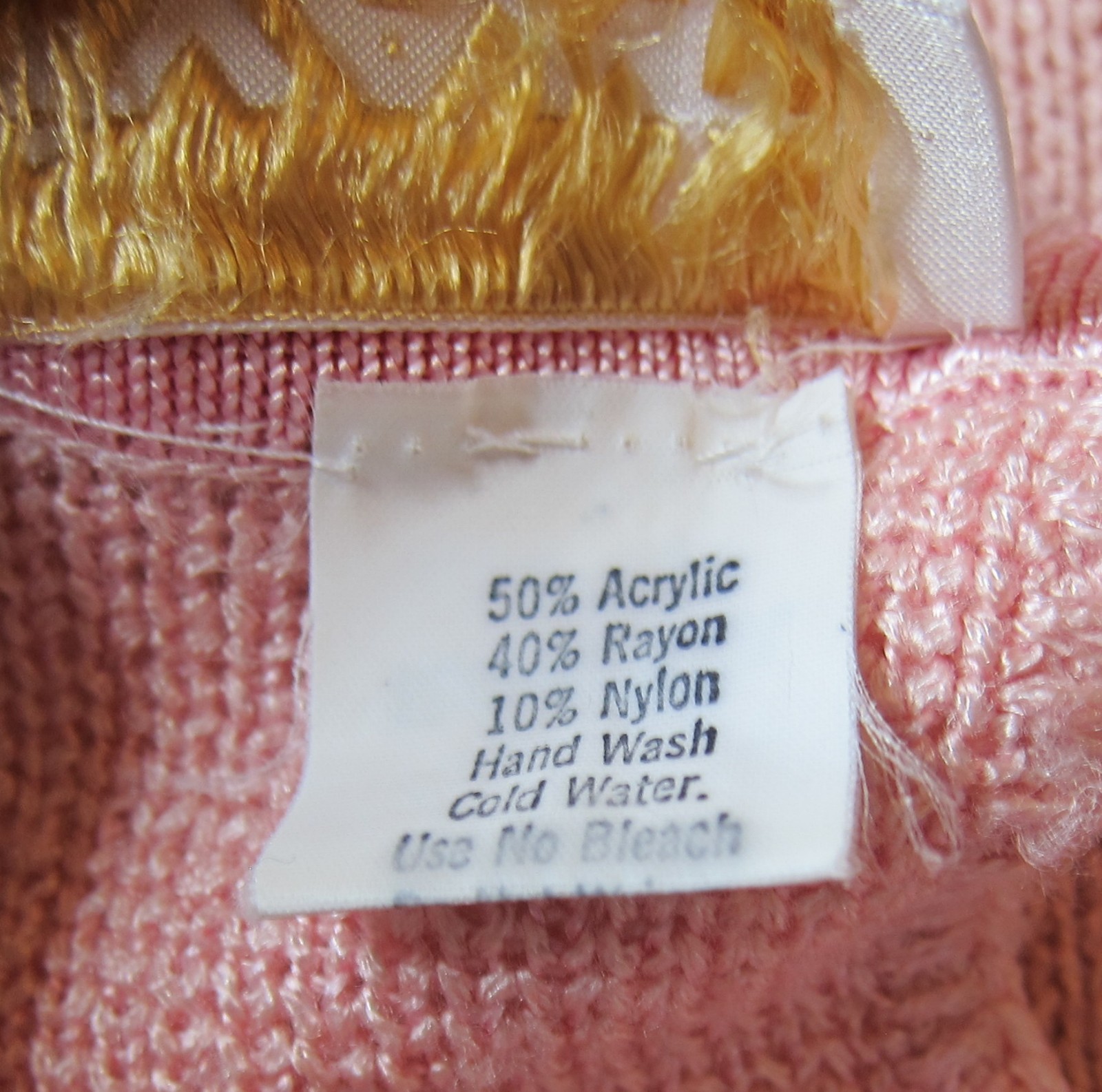 Vivanti Pink Tones Vtg 1980s Jewel Neckline Pullover Sz 14 Sweater Made in USA