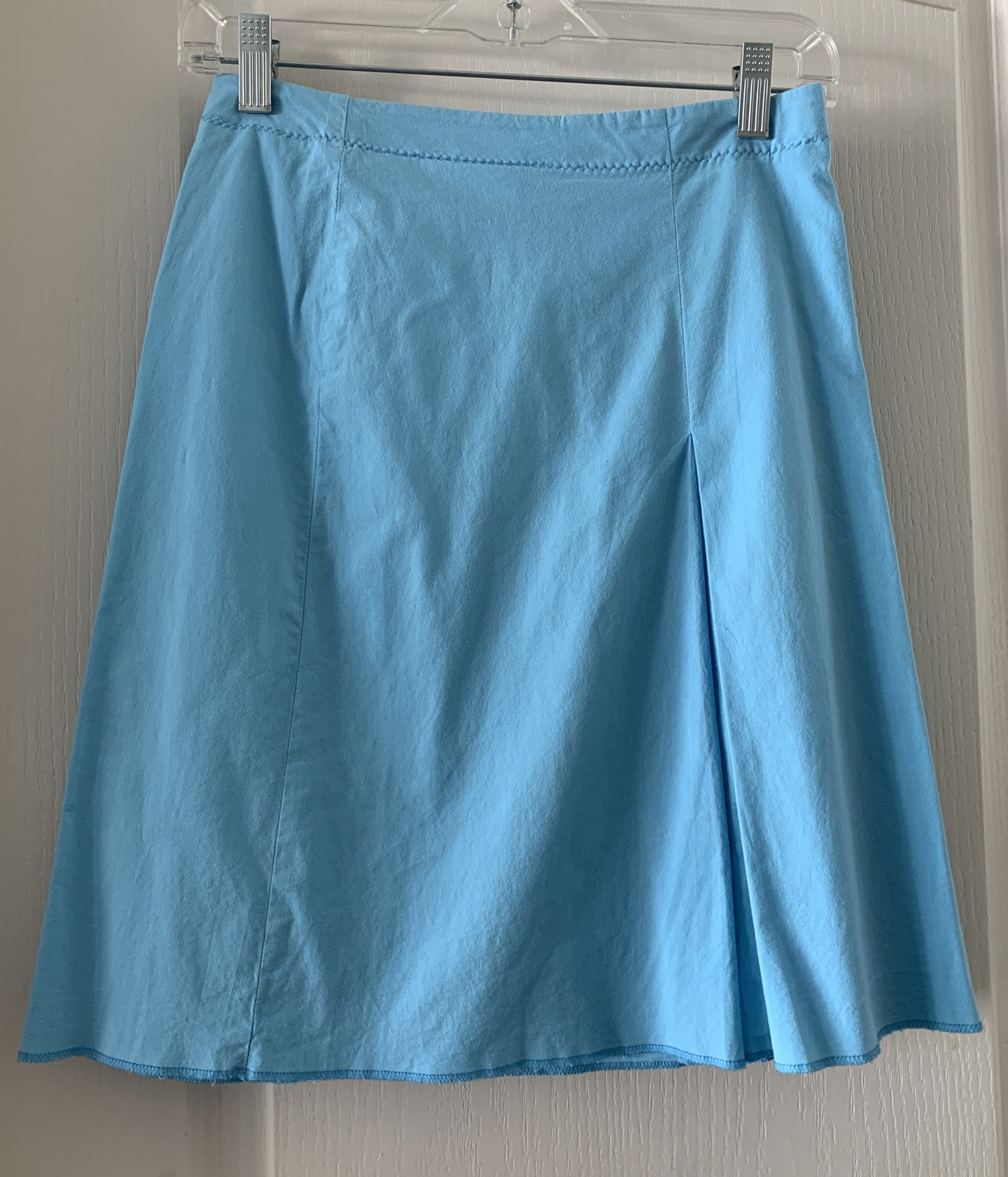 United Colors of Benetton Vintage A-Line Skirt w26 Sz 38 Pastel Blue, Italy