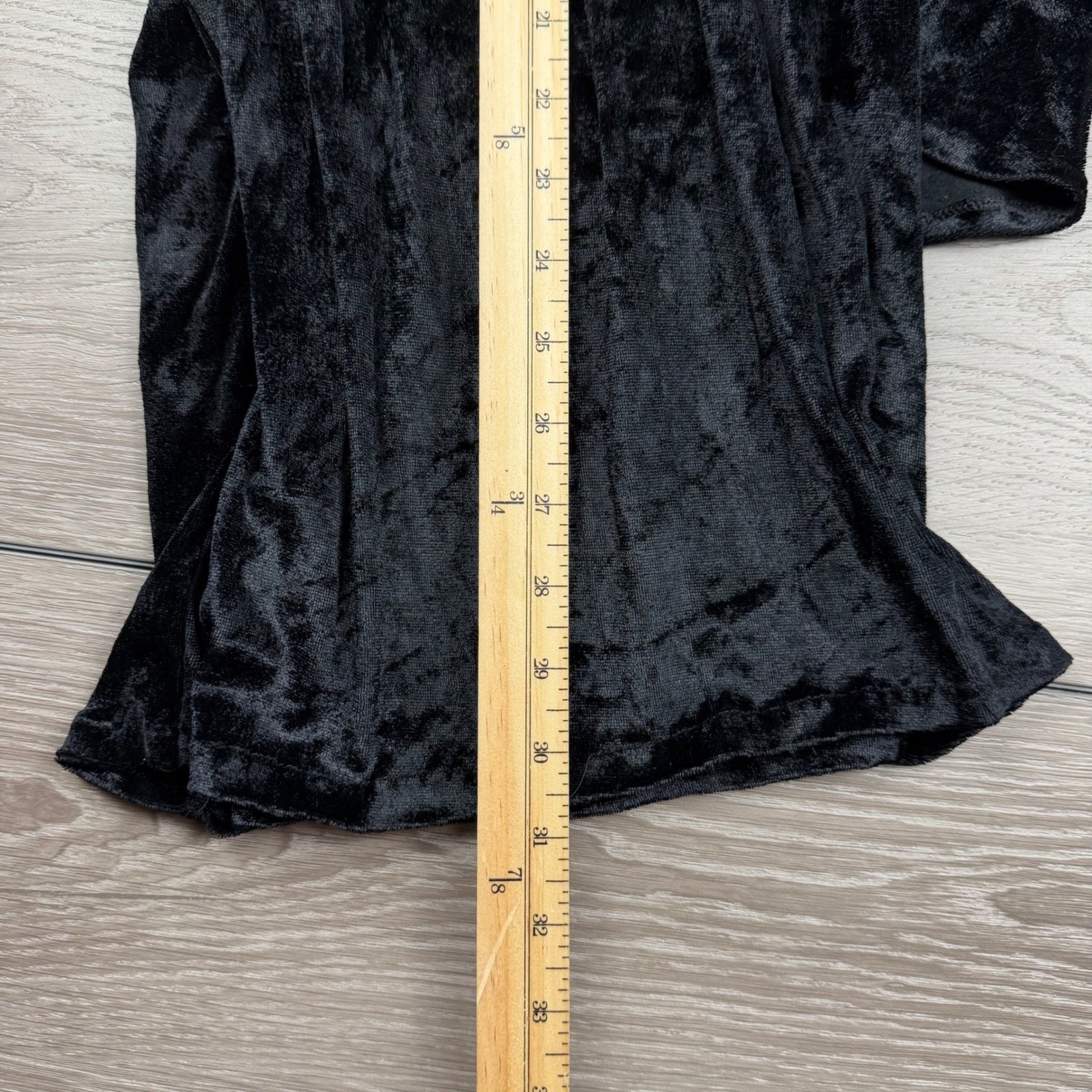 Tripp NYC Women Skirt Vintage Velvet Asymmetric Drape Goth Black S