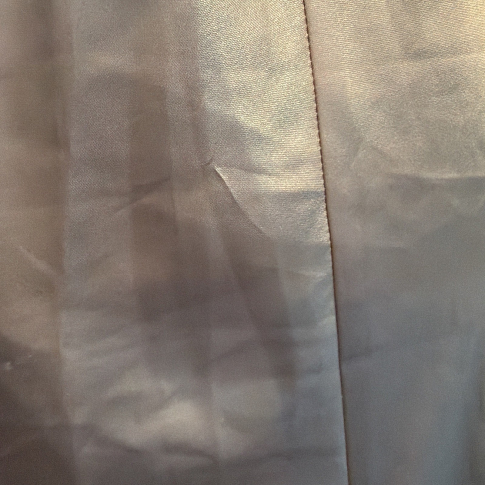 Vintage Christian Dior Intimates beige Satin Half Slip with White Lace Trim