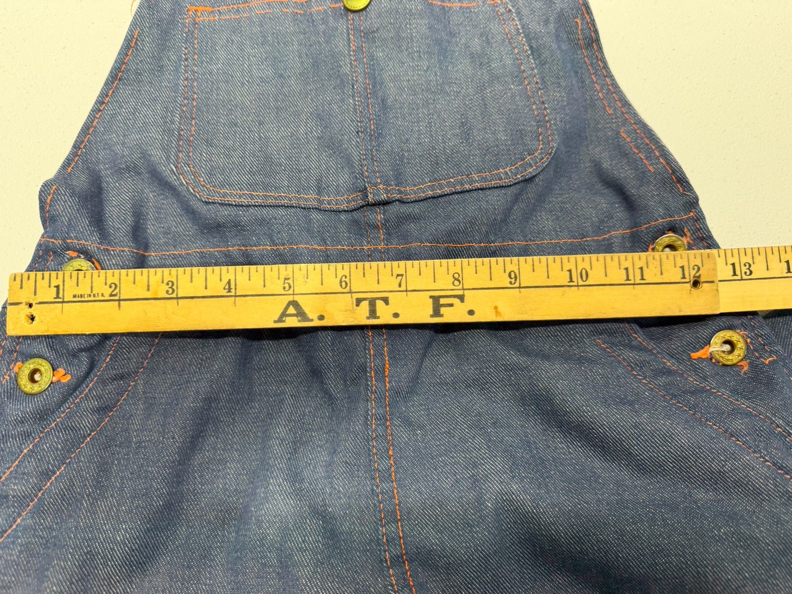 Turtle Bax Denim Overalls 5/6 Sanforized Need Repair