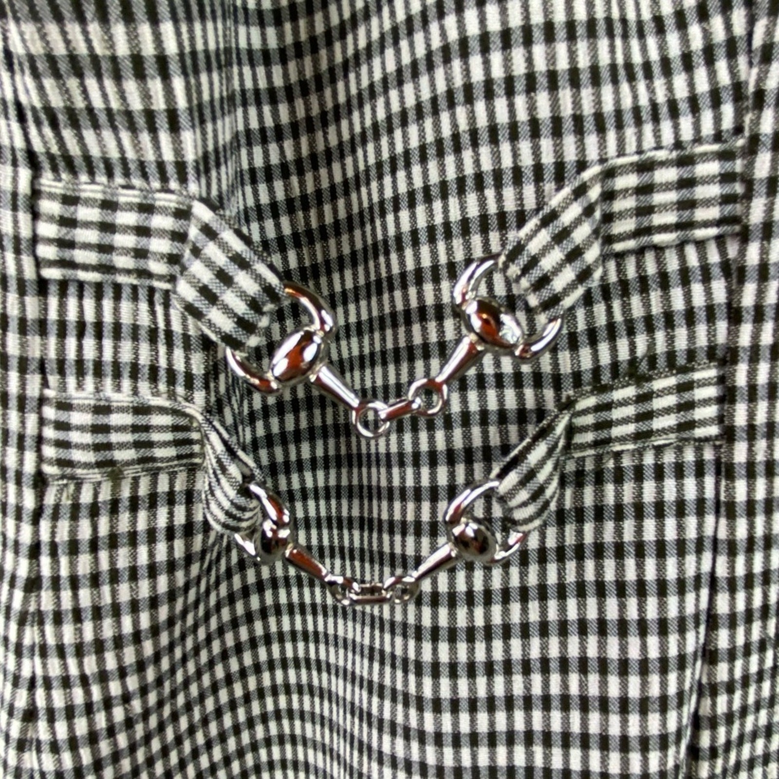 Vintage Micro Plaid Short Sleeve Maxi Dress Size 12 Green Cream