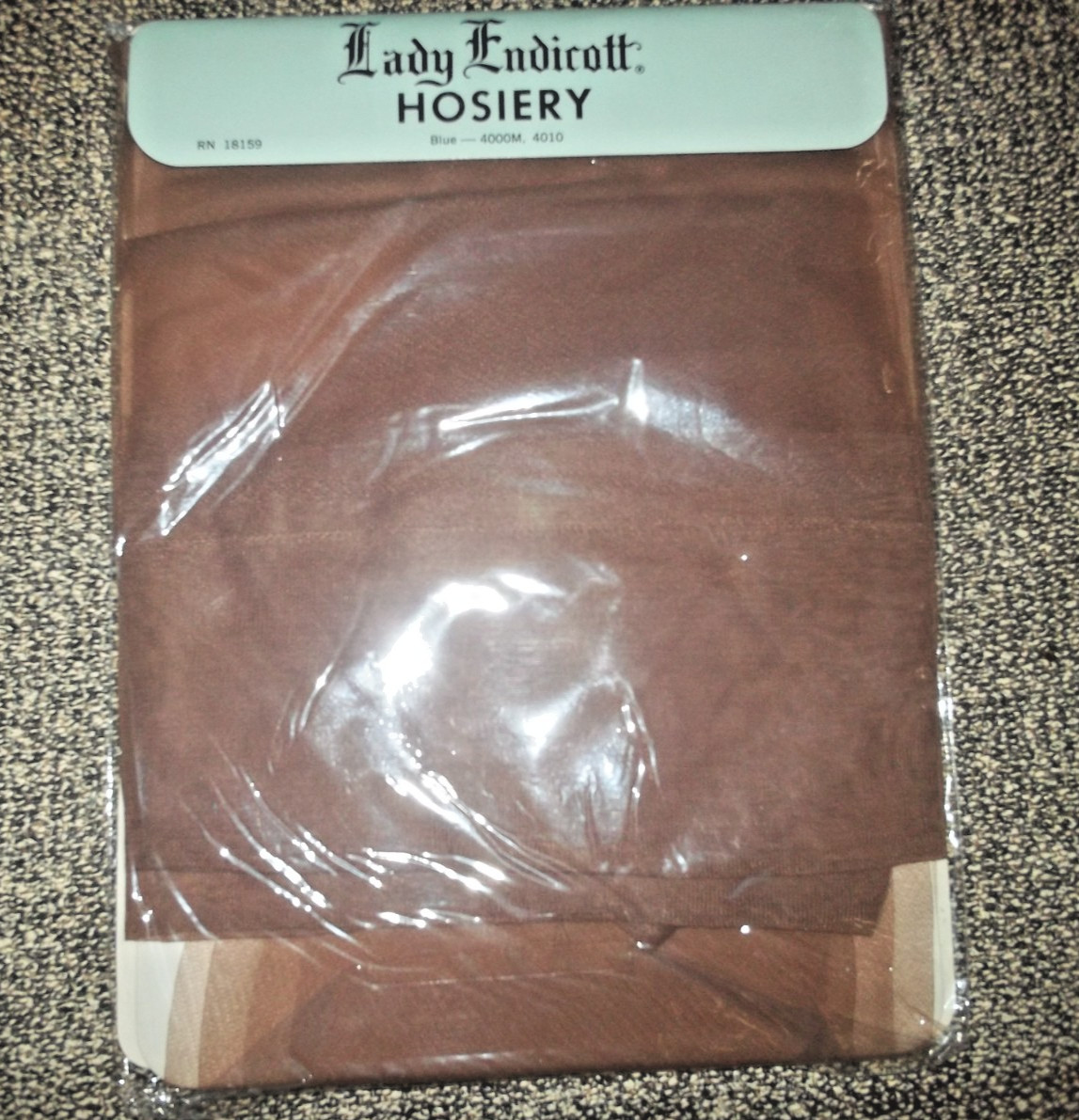 VTG Lady Endicott „Micro Seamless” GARTER NYLON STOCKINGS Size 9.5, Two Pair