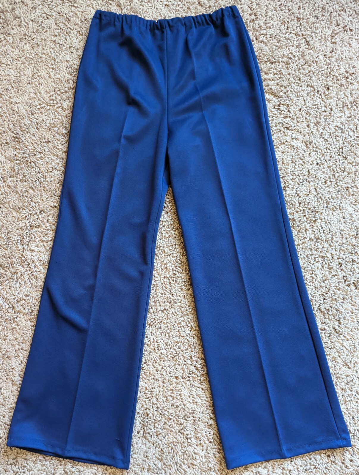 Vintage 70s JC Penny Fashions Leisure Suit Bell Bottom Hippy Retro Blues Sz 12