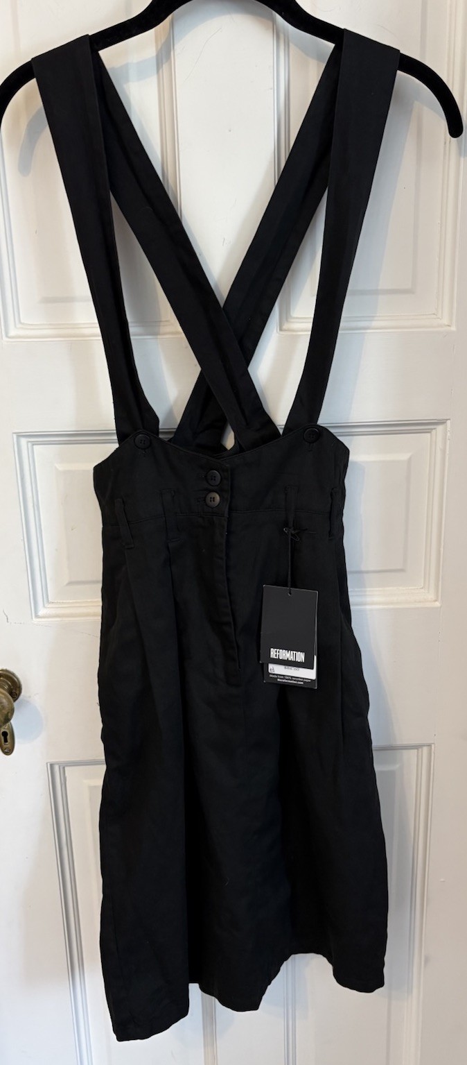 Vintage Mission Day Cross Back Dress. Reformation One of a Kind. Size 5