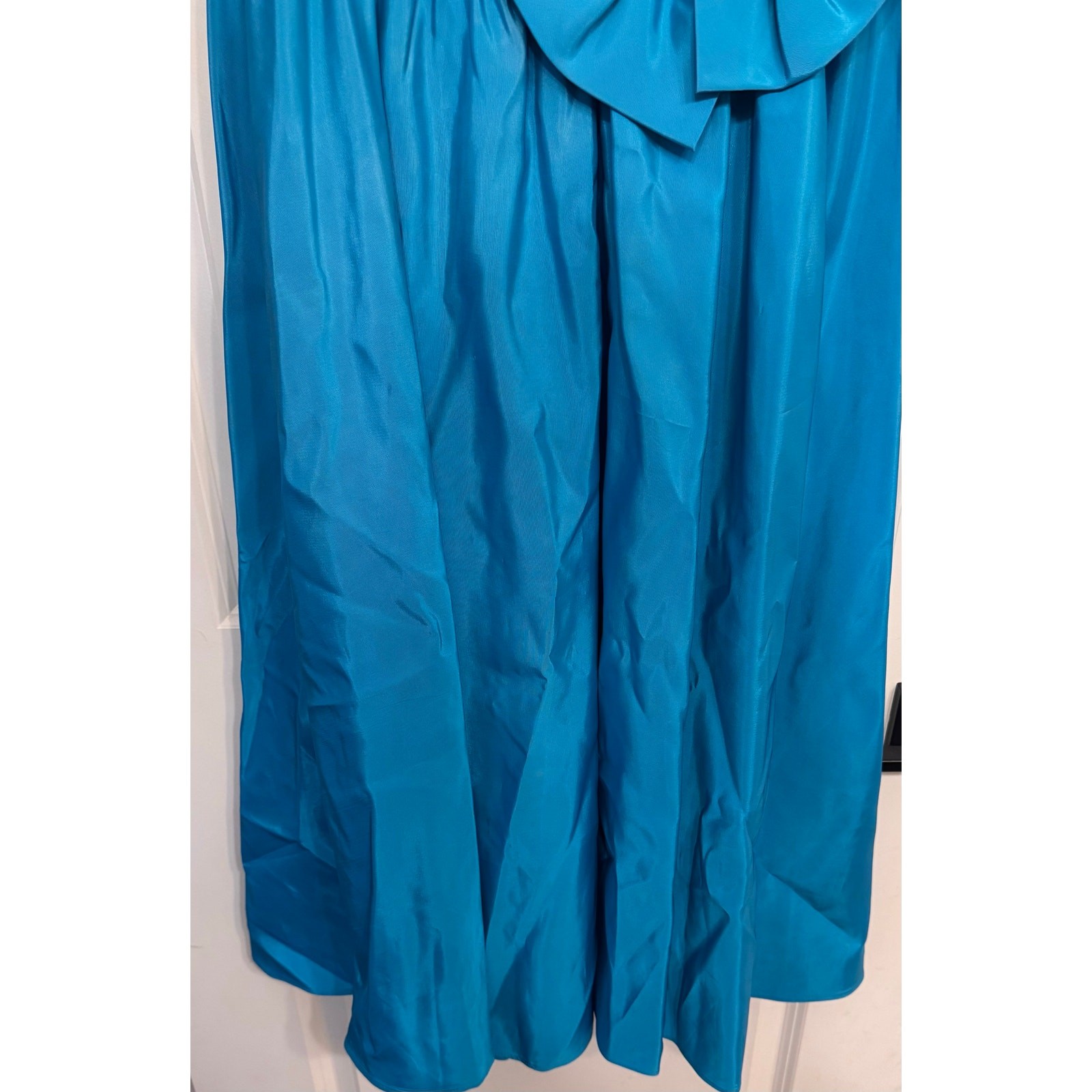 Vintage Wide Collar Blue Dress Women’s Zip/Button Back w/Hat