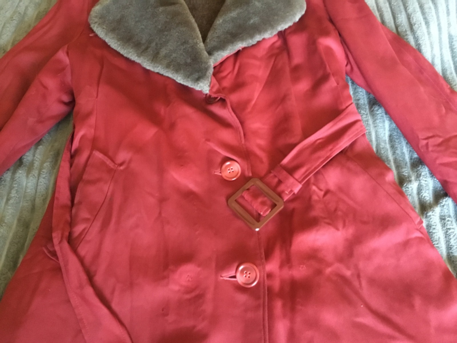 Vintage 1930s gabardine wool winter Jacket coat size M