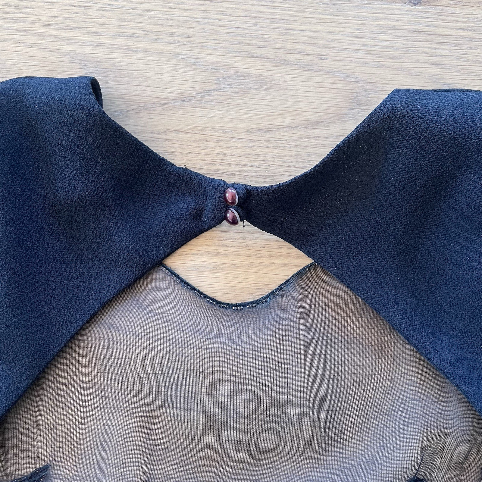 No Tariff – CASADEI Vintage Black Dress, Size S-XS, Glam Beaded Opulent 80s USA