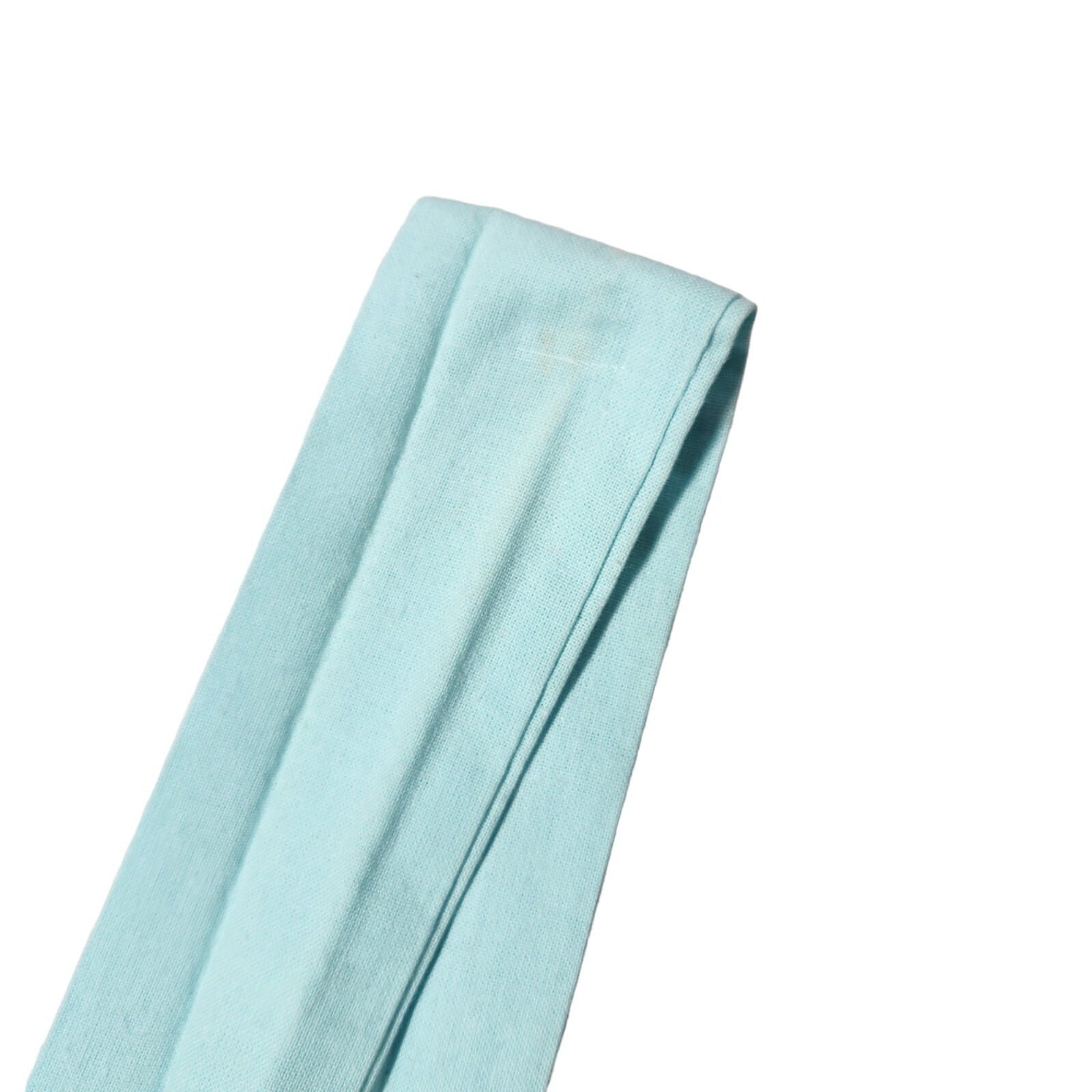 Vintage 70s Turquoise White Cotton Overall Pinafore Dress Size 5/6 *See Descript