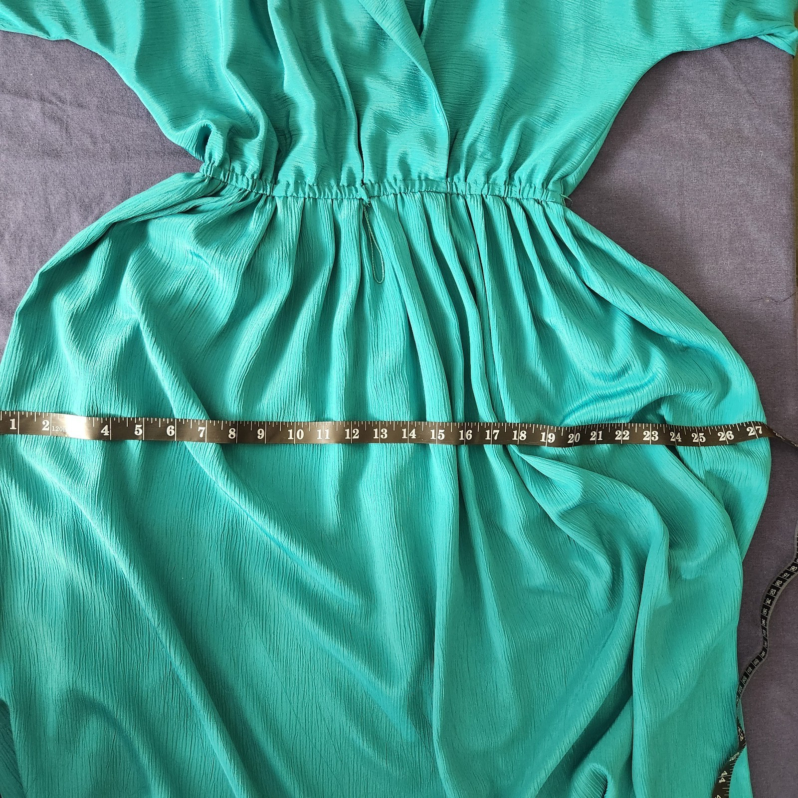 Vintage Leslie Fay Dress Teal 12 70s/80s Charlies Angels/Secretary Vibe Classic