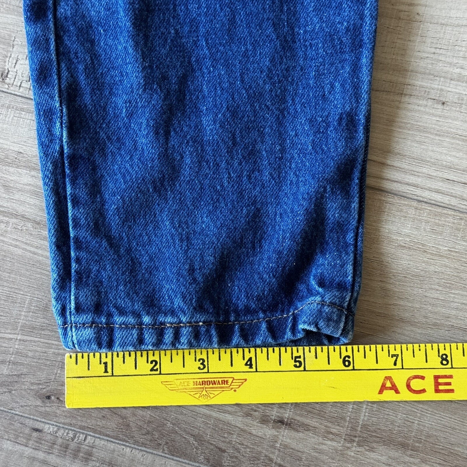 Mom Jeans Republic Denim High Rise Medium Wash Straight Leg Size 13/14 Vintage