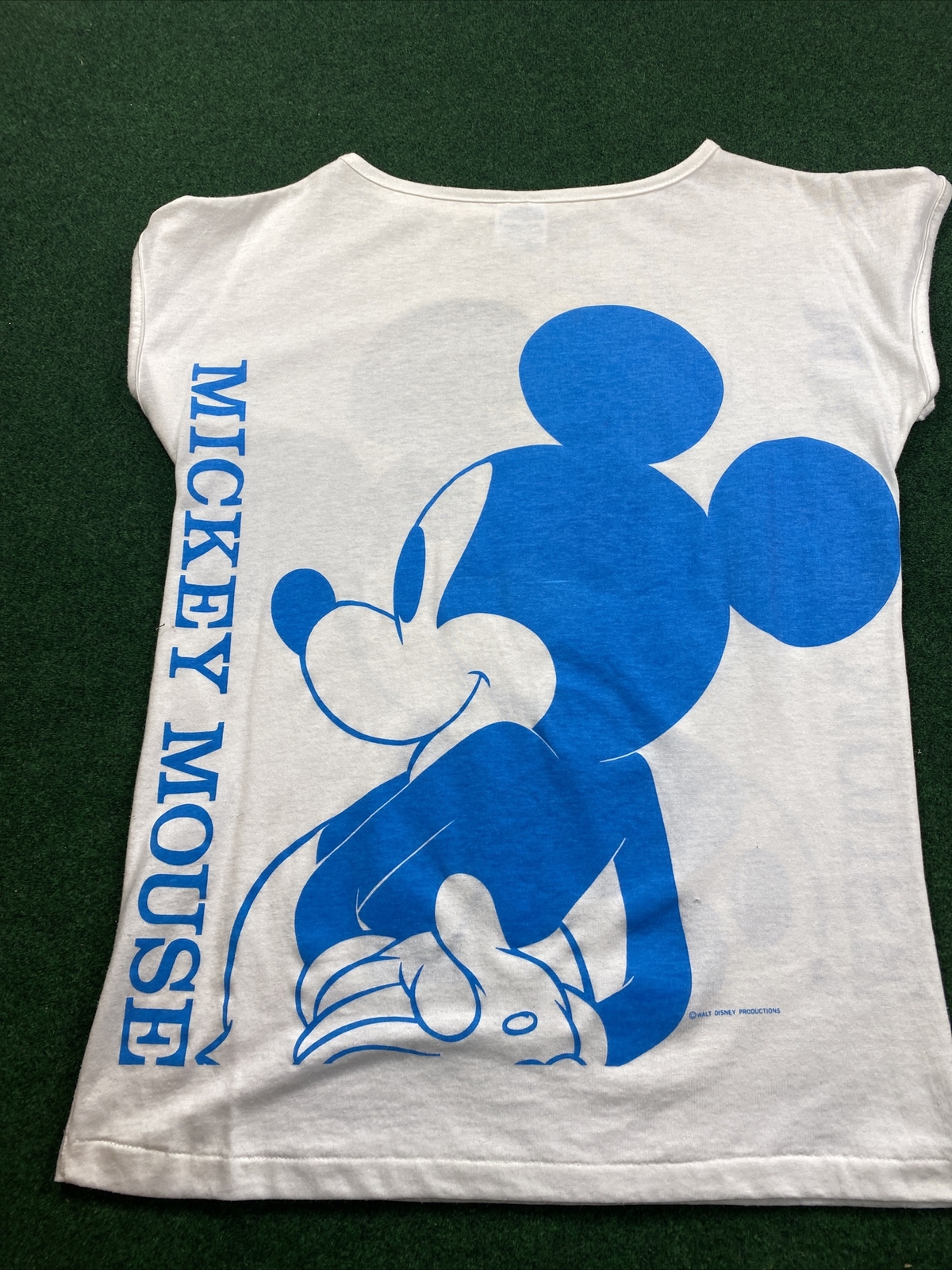 Vintage Mickey Mouse T Shirt Double Sided Walt Disney Productions Sz Small 80s