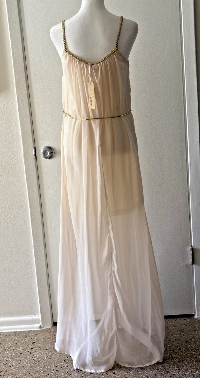 Vtg Annabelle Nordstroms M 2 Pc Negligee Robe Set Sheer Coquette Y2K Honeymoon