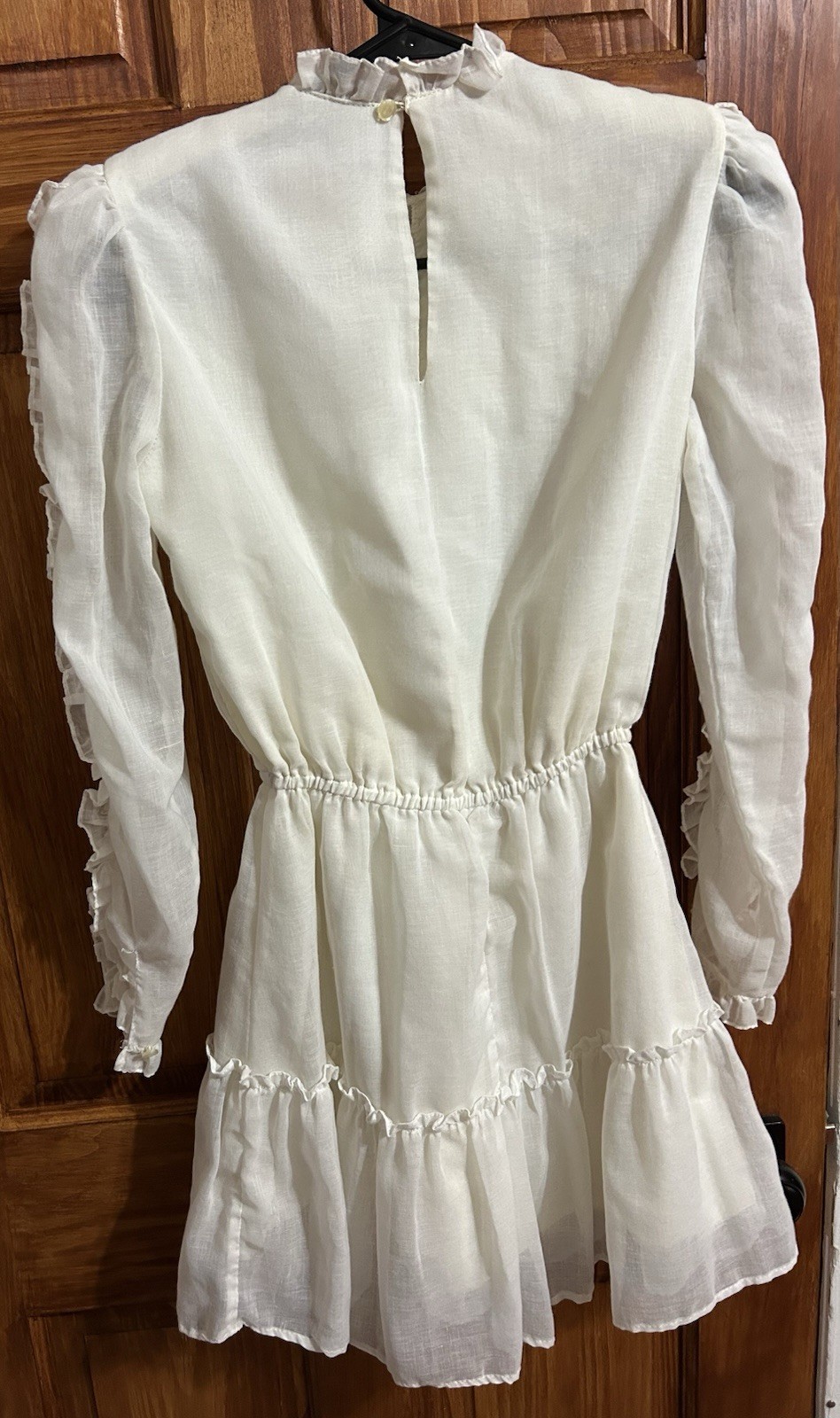 Vintage Dress Small Phase II White Prairie Coquette Long Sleeve Lana Del Rey